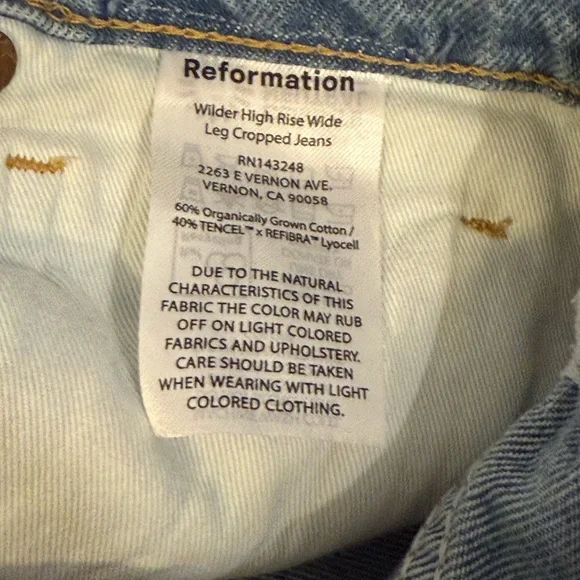 Reformation Light Blue Flare Jeans - Picture 10 of 11